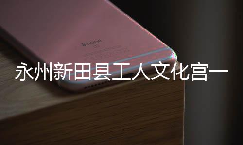 投用即将建成永州一楼演艺大厅化宫新田县工人文